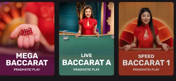 Live Baccarat-Tische mit echten Dealern für ein authentisches Casino-Erlebnis bei HollyWin.
